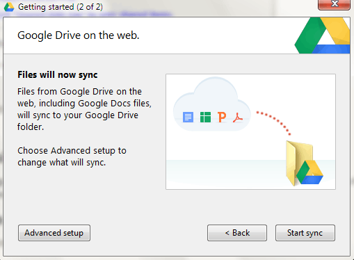 google drive change download location