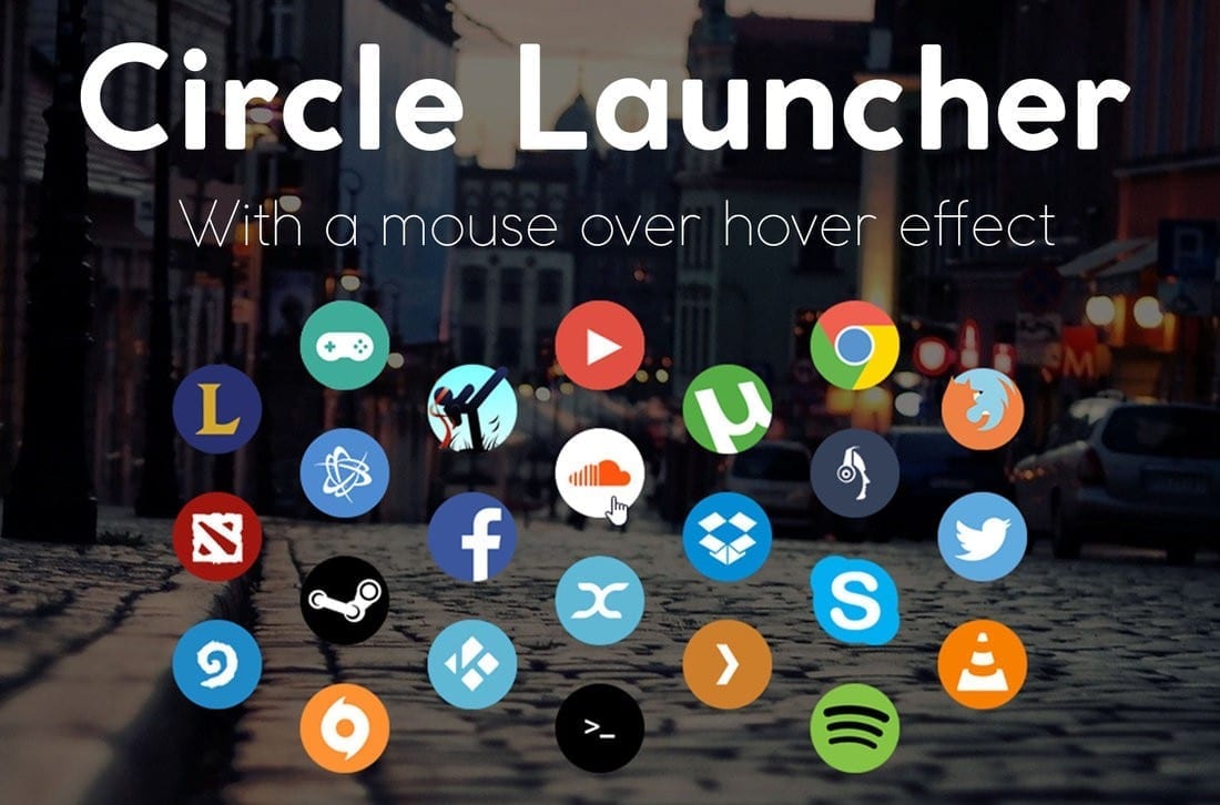 Rainmeter Circle Launcher