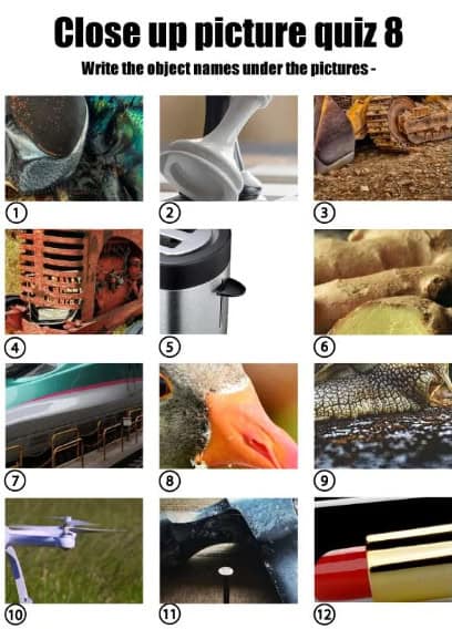 Close up pics answers