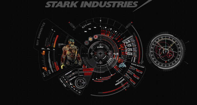 Jarvis Rainmeter Blue
