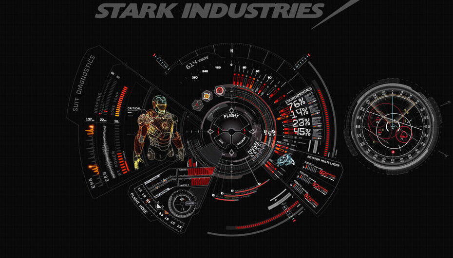 Jarvis Rainmeter Blue