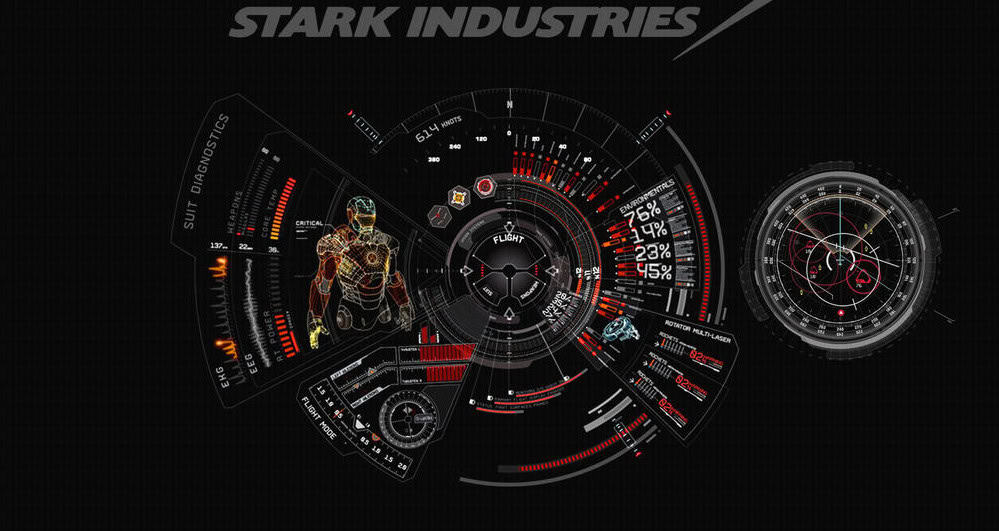 JARVIS + Iron Man – A Blue Rainmeter Skin Theme Inspiration 1 Jarvis Rainmeter Blue