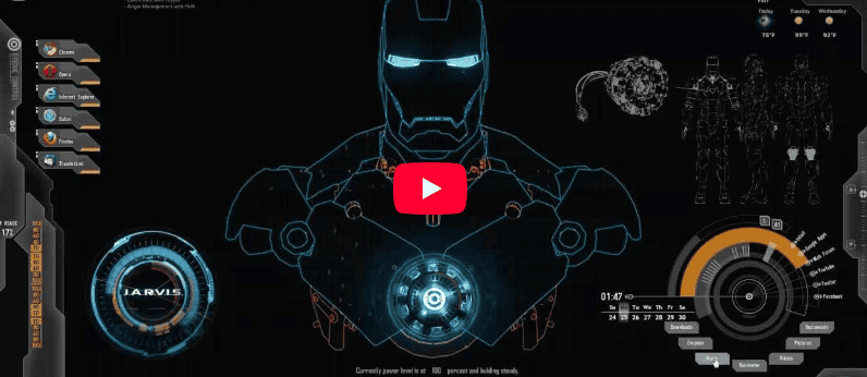 Jarvis Rainmeter Skin